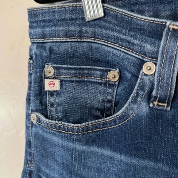 AG Jeans Prima Mid Rise Cigarette Dark Blue Wash Stretch Denim Pant SZ 32 - Picture 8 of 15